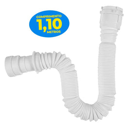 Sifão Sanfonado Universal Super Astra 1,1m