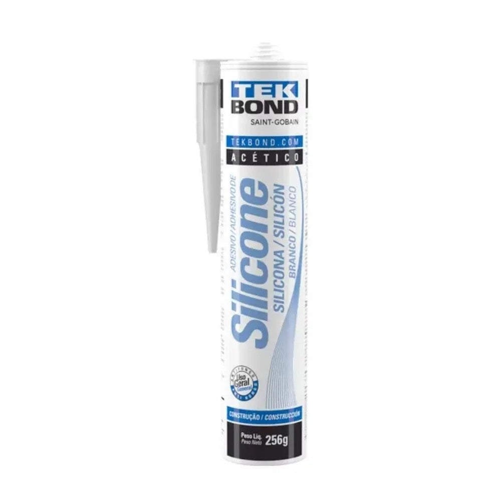 Silicone Acético 256g Branco Tekbond