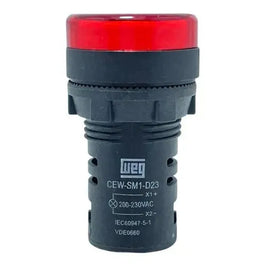 Sinaleiro LED 22mm 220V Vermelho CEWSM1D23 WEG