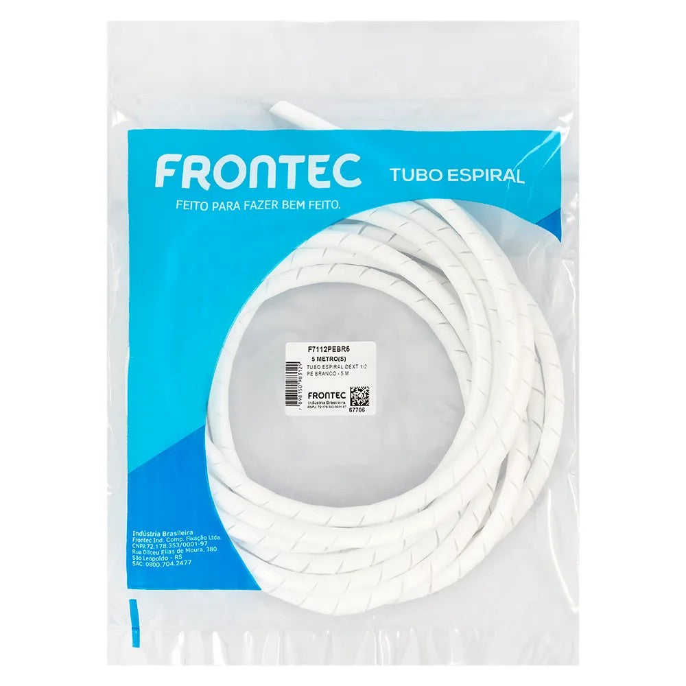 Spiral Tube 1/2 Branco 2 Metros Conduteck