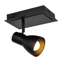 Spot Avant Noir 1xE27 Preto