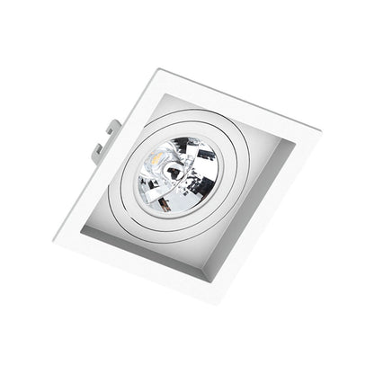 Spot Embutir ABS Quadrado Branco 130x130x35mm Save Energy GU10 LED AR70