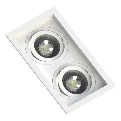 Spot Embutir Duplo AR111 Branco Linha Rec.Save
