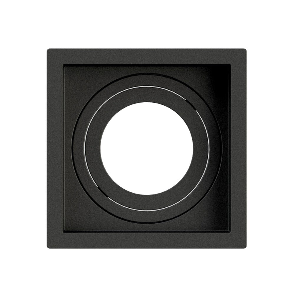 Spot Embutir Quadrado Noframe 1xPAR20 Preto Moon