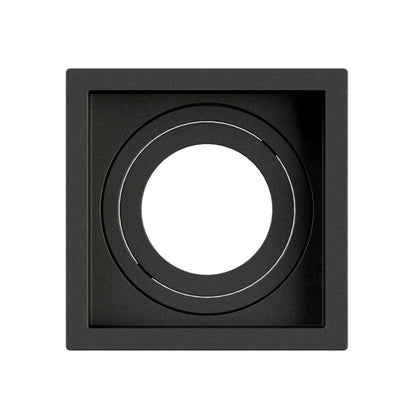 Spot Embutir Quadrado Noframe 1xPAR20 Preto Moon