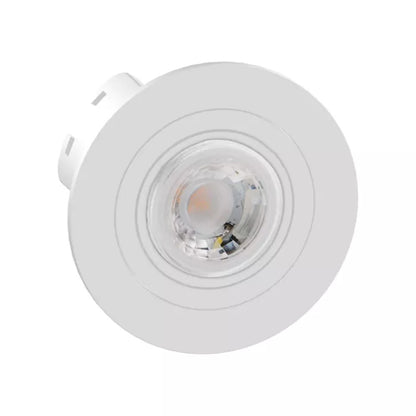 Spot Embutir Redondo Branco Face Plana Save Energy MR11 GU10 58mm 70mm