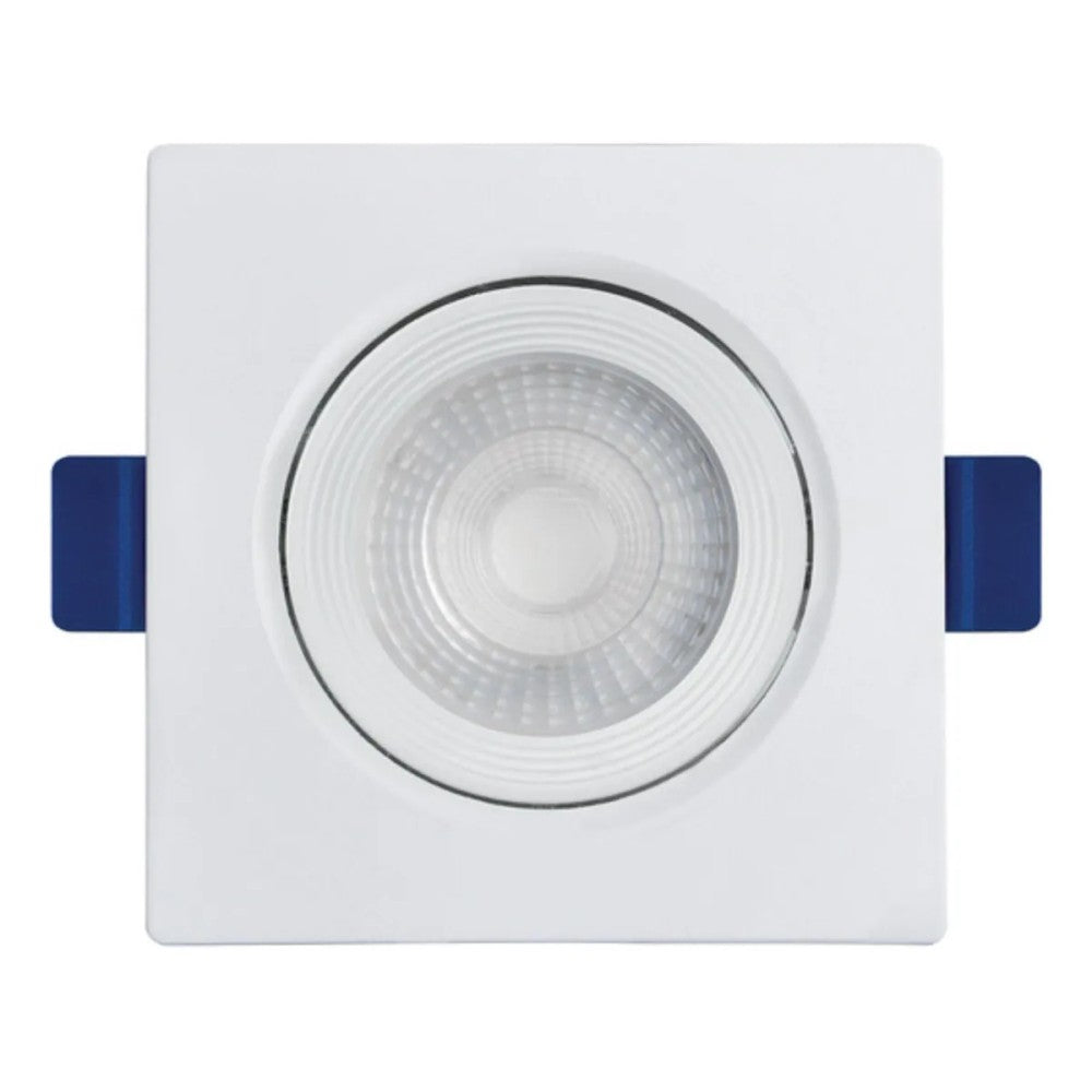 Spot LED Embutir Quadrado 3W 3000K Branco Blumenau