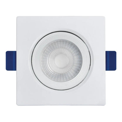 Spot LED Embutir Quadrado 3W 3000K Branco Blumenau