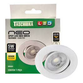 Spot Pix Neo Embutir Redondo 5W 3000K 24° Branco
