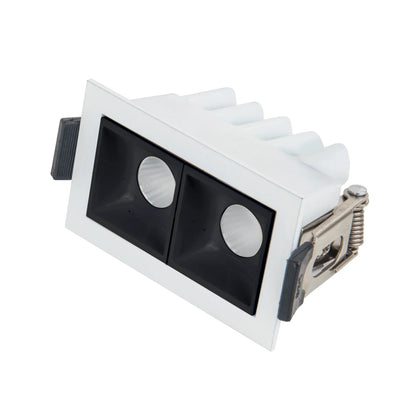 Spot Pix Vigo Embutir Retangular 4W 4000K 30° Branco e Preto