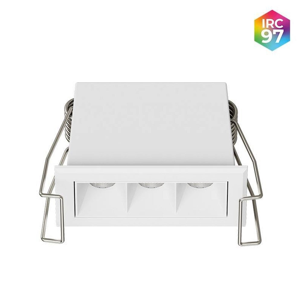 Spot Powerlux Embutir 3 Focos 5W 2700K Branco Nordecor