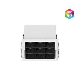 Spot Powerlux Embutir 9 Fachos 12W 2700K Branco Nordecor