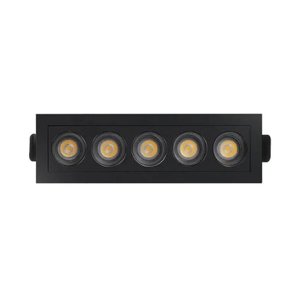 Spot Powerus Embutir 10W 3000K Preto Nordecor