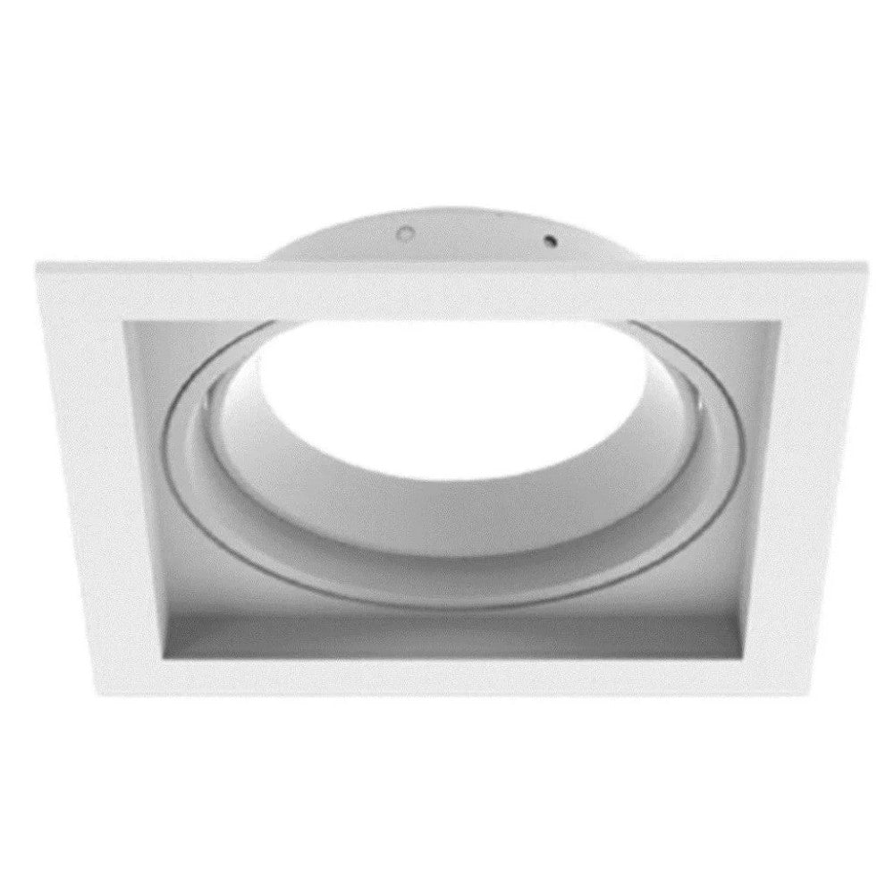Spot Recuado Vetrolucci VL 4520 Quadrado para 1 Lâmpada AR111 Branco