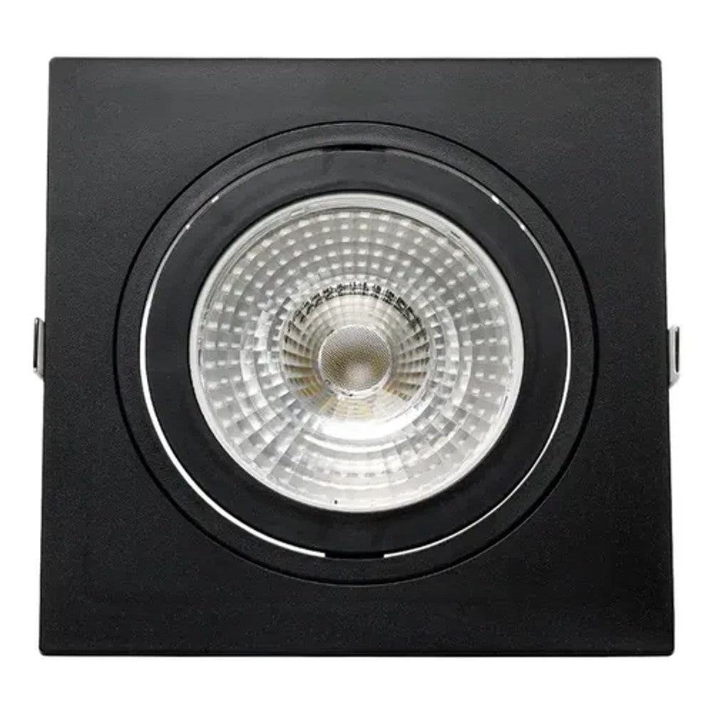 Spot de Embutir Quadrado 1xPAR30 Preto Save Energy