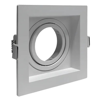 Spot de Embutir Quadrado Noframe 1xAR70 Branco Moon