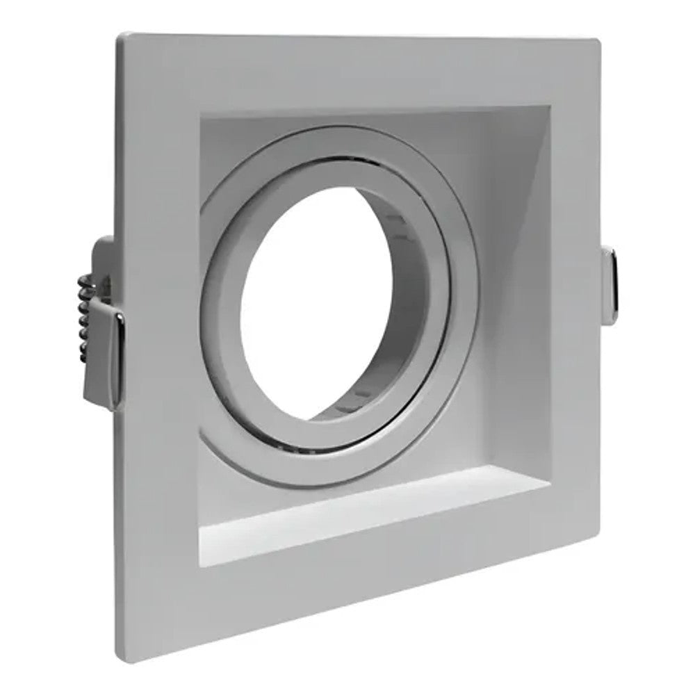 Spot de Embutir Quadrado Noframe 1xAR70 Branco Moon