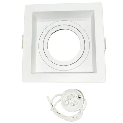Spot de Embutir Quadrado Noframe 1xMR16 Branco Moon