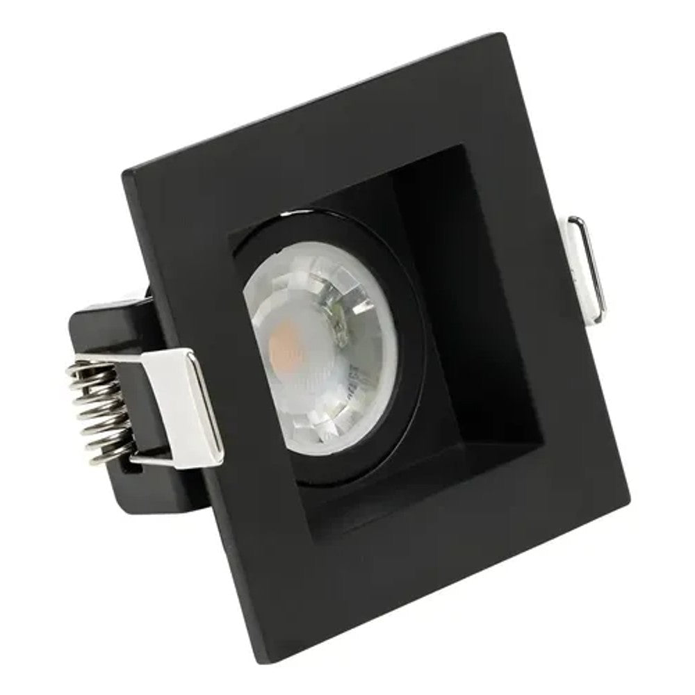 Spot de Embutir Quadrado para Lâmpada MR11 Preto Save Energy