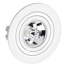 Spot de Embutir Redondo 1xAR111 Branco Face Plana Save Energy