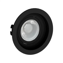 Spot de Embutir Redondo Recuado para Lâmpada MR16 Preto Save Energy