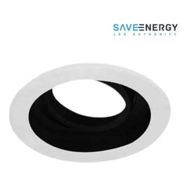 Spot de Embutir Redondo Save Energy para 1 Lâmpada PAR30 Branco e Preto