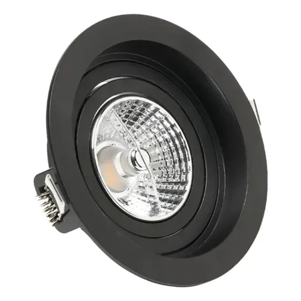 Spot de Embutir Redondo para Lâmpada AR70 Preto Save Energy