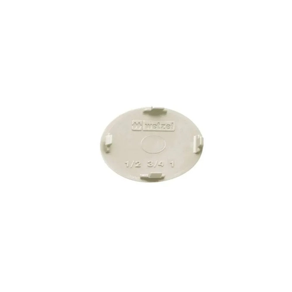 TAMPÃO PVC POLIWETZEL 1/2-3/4 BRANCO WETZEL