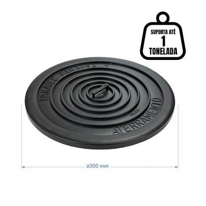 TAMPA PARA CAIXA DE INSPECAO 300MM ATERRAMENTO
