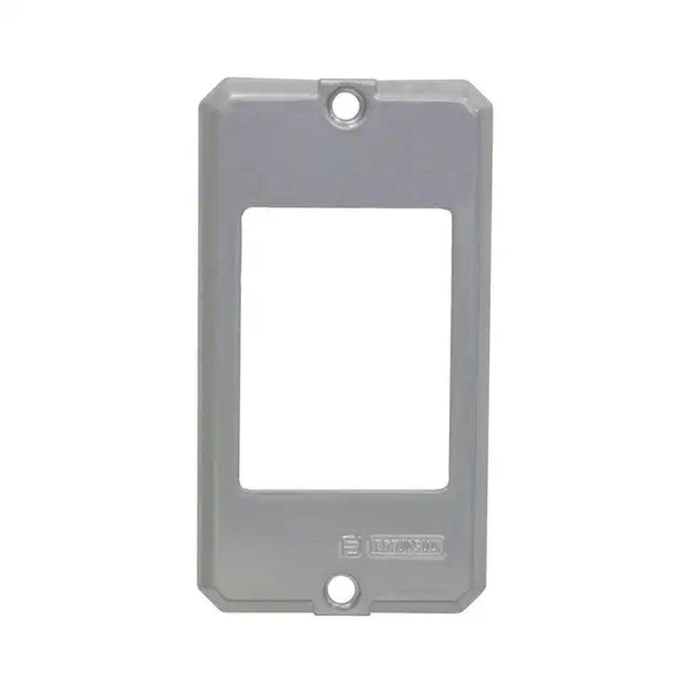 TAMPA PARA CONDULETE ALUMINIO 1/2-3/4 PARA 2 TECLAS