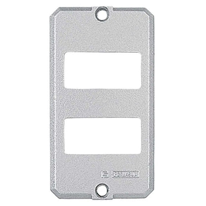 TAMPA PARA CONDULETE ALUMINIO 1/2-3/4 PARA 2 TECLAS SEPARADAS