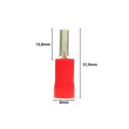 TERMINAL PINO 10,0 VERMELHO
