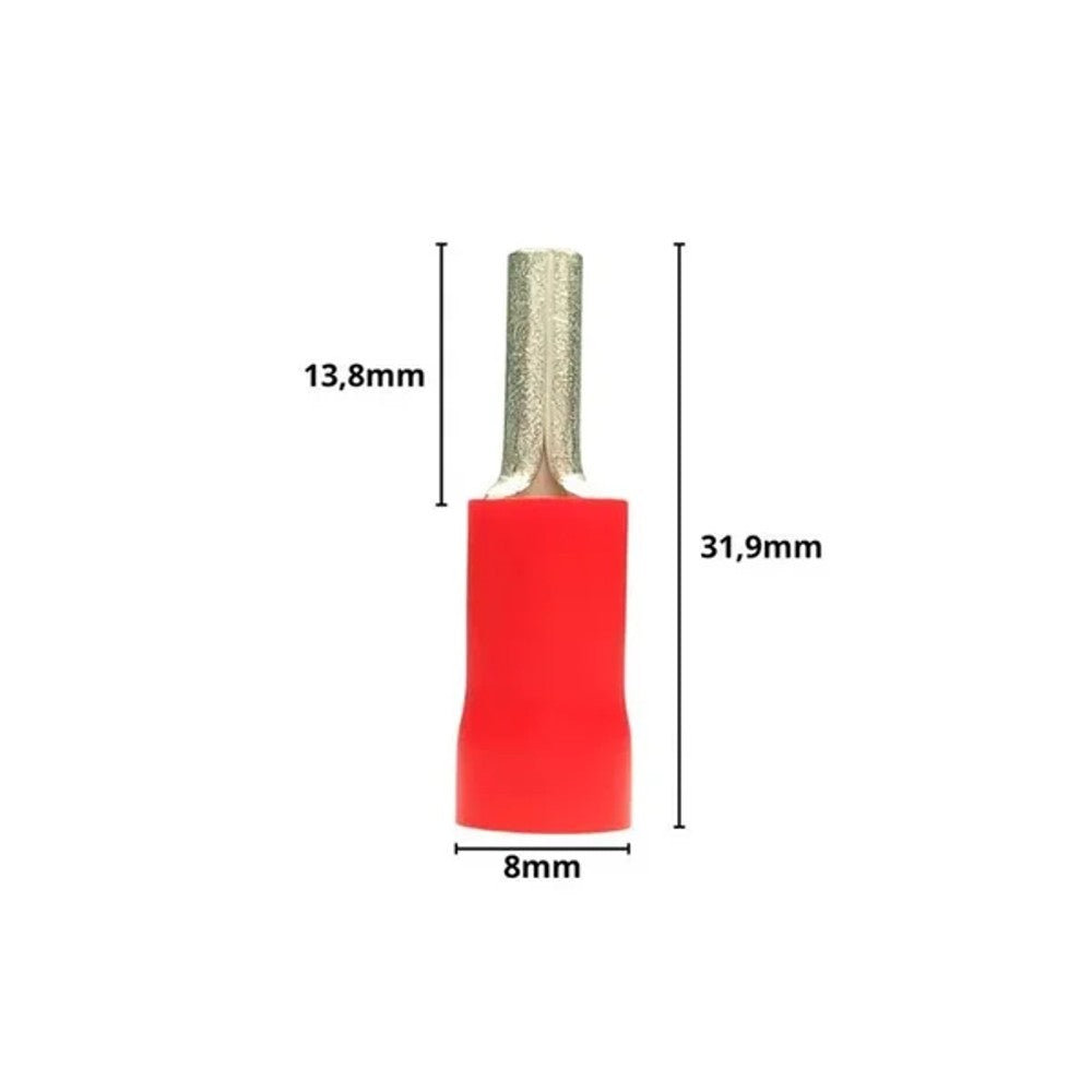 TERMINAL PINO 10,0 VERMELHO