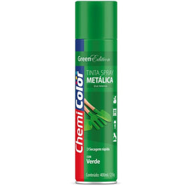 TINTA SPRAY METALICA 400ML VERDE CHEMICOLOR