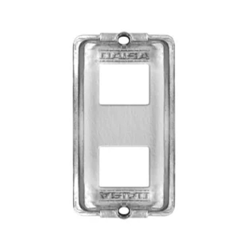 Tampa para Condulete Múltiplo 3/4 com 2 RJ45 Sem Colar DAI