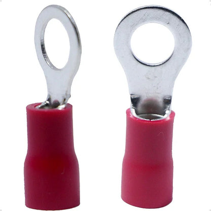 Terminal Anel 1,5 Vermelho 100 Peças F5