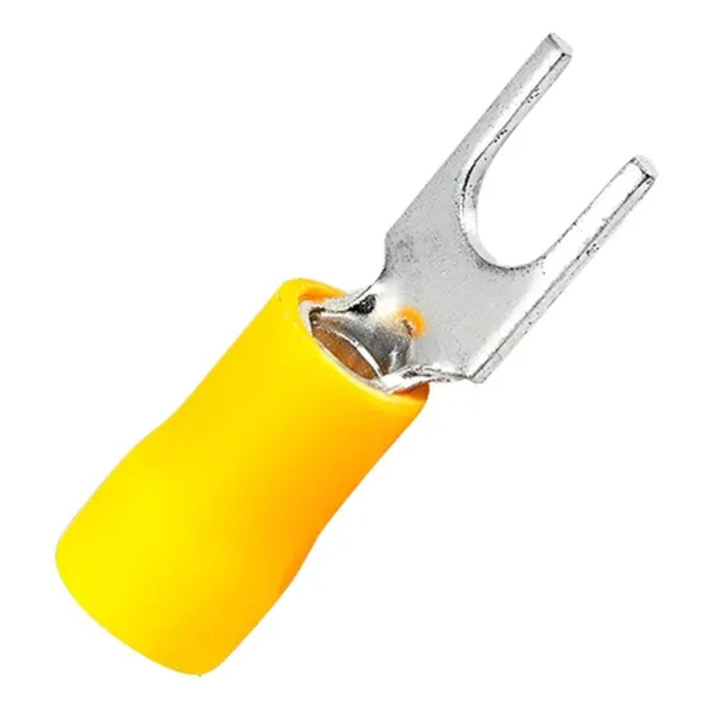 Terminal Forquilha 6,0 Amarelo 30 Peças