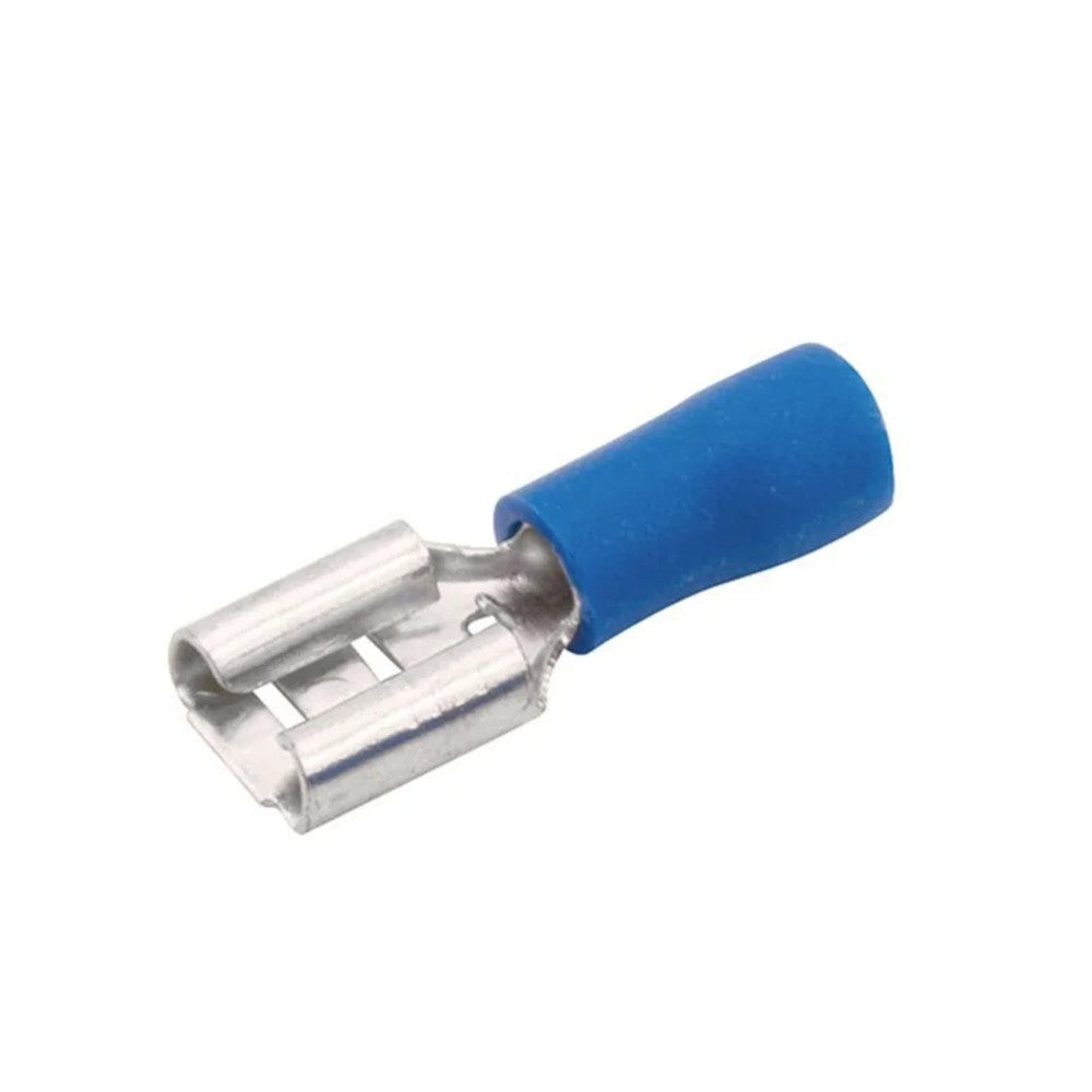 Terminal Isolado Femea 2,5mm Azul 100 Pecas