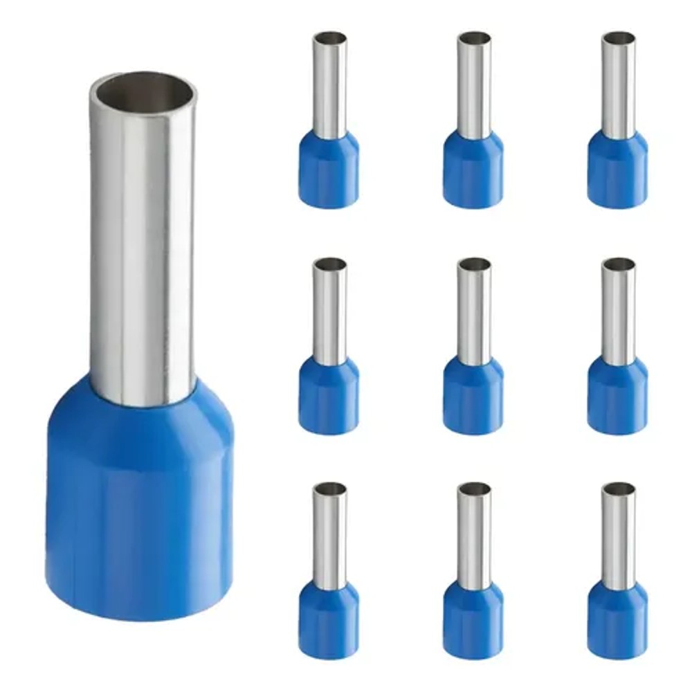 Terminal Pino Tubular Longo 16 mm com 10 Peças