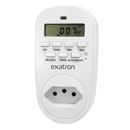 Timer Temporizador Digital 10A 1 Segundo Bivolt LETM4003 Exatron