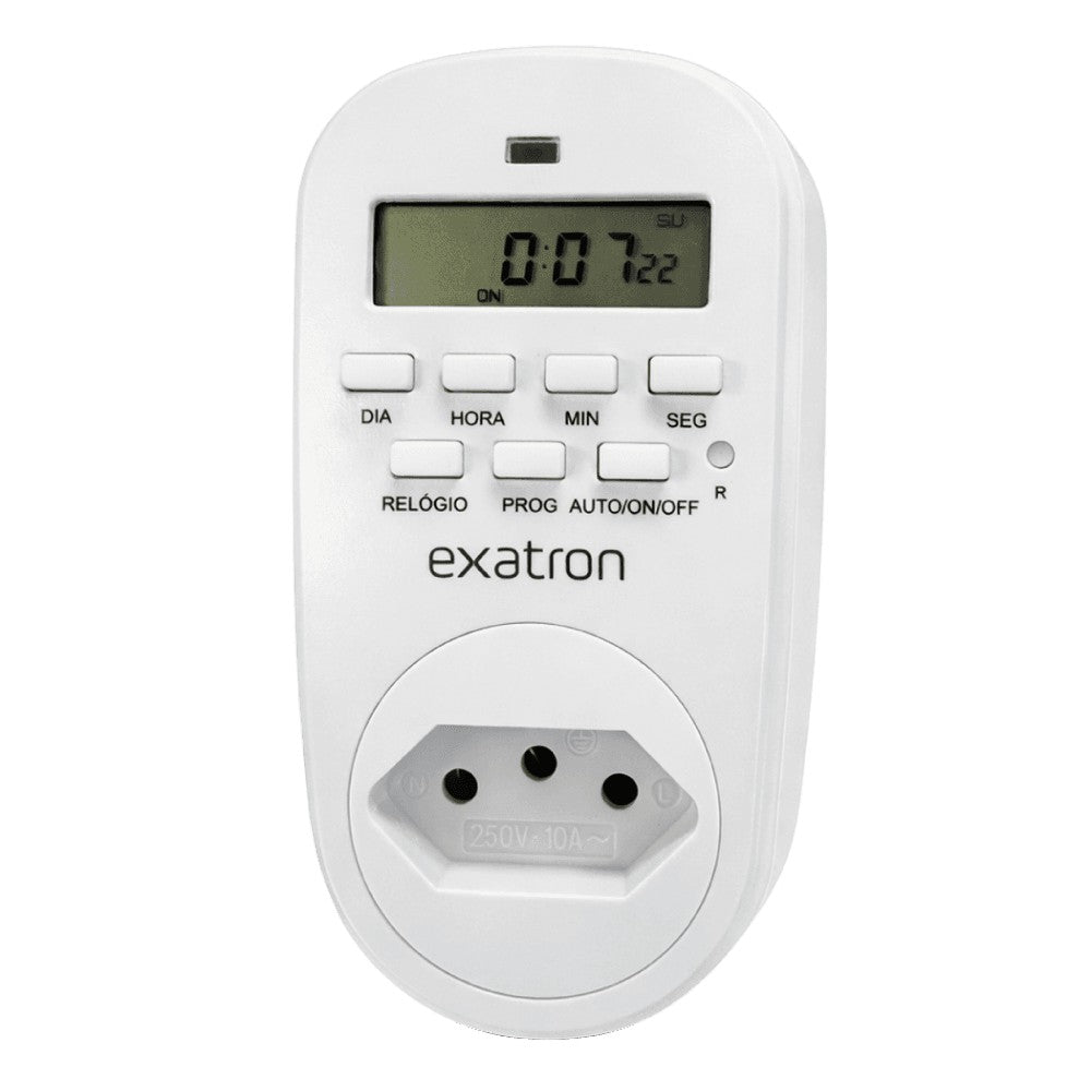 Timer Temporizador Digital 10A 1 Segundo Bivolt LETM4003 Exatron