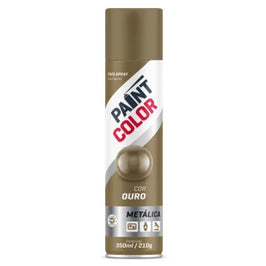 Tinta Spray Metálica 400ml Ouro Paintcolor