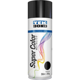 Tinta Spray Metálica Preto 350ml Tekbond