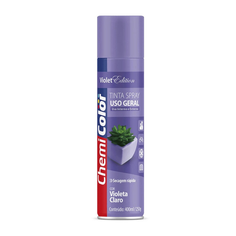 Tinta Spray Uso Geral 400ml Violeta Chemicolor