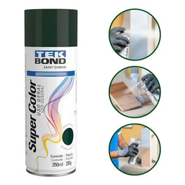 Tinta Spray Uso Geral Verde Escuro 350ml Tekbond