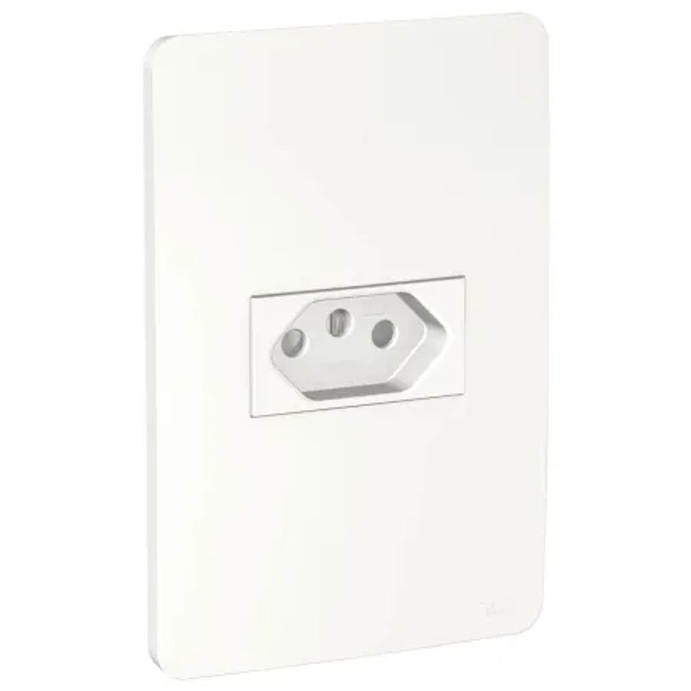 Tomada 2P T 10A Branco Com Placa Orion S71302104