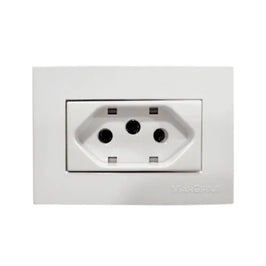 Tomada 2P T 10A Para Móvel Branco 15791 MarGirius