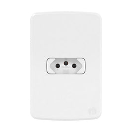 Tomada 2P T 20A Com Placa Branco Composé WEG