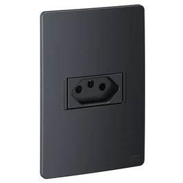 Tomada 2P T 20A Grafite com Placa Esatta WEG