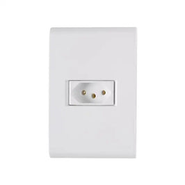 Tomada 2P T 20A com Placa Branco Liz Tramontina